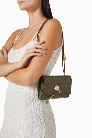 Andiamo Daisy Pouch in Intrecciato Leather