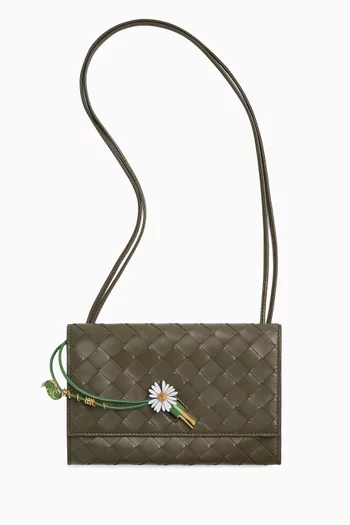 Andiamo Daisy Pouch in Intrecciato Leather