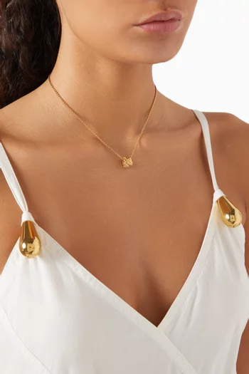 Intreccio Pendant Necklace in 18kt Gold-finish Sterling Silver