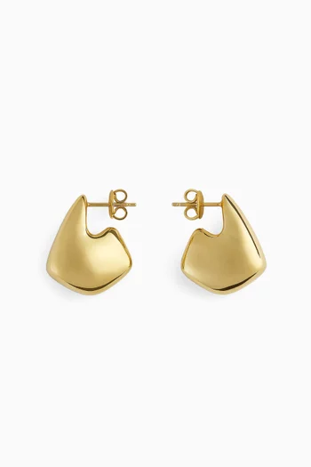 Mini Fin Earrings in 18kt Gold-plated Sterling Silver