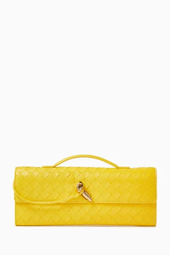 Andiamo Clutch in Intrecciato Leather