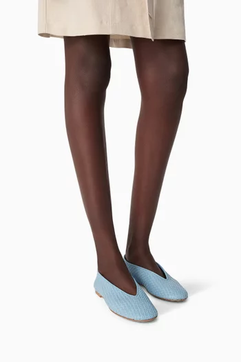 Rosa Ballerina Flats in Leather