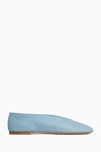Rosa Ballerina Flats in Leather