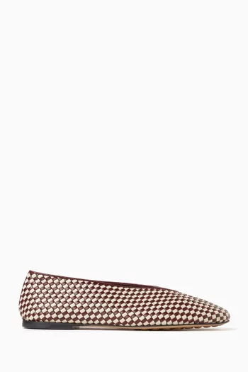 Rosa Ballet Flats in Woven Leather
