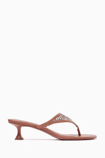 Cameron 45 Crystal Net Sandals in Nappa