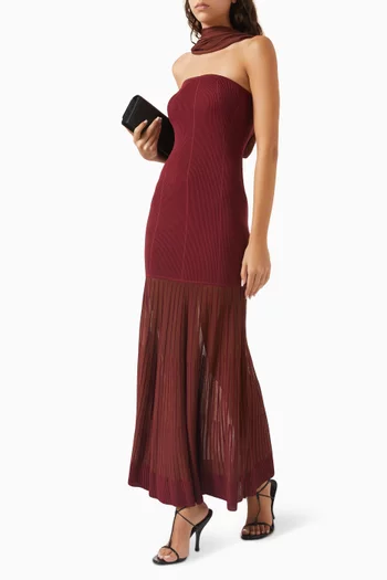 Celeste Scarf Gown in Knit