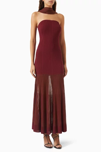 Celeste Scarf Gown in Knit