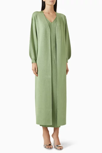 Liana Midi Dress & Jacket Set in Knit