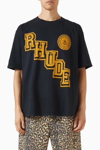 Collegiate Crest T-shirt in Cotton
