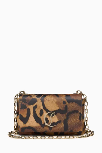 Loubi54 Bengali-print Shoulder Bag in Leather