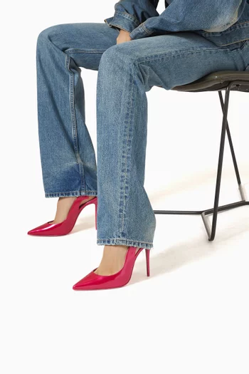 Hot Chick 100 Slingback Pumps in Patent Leather