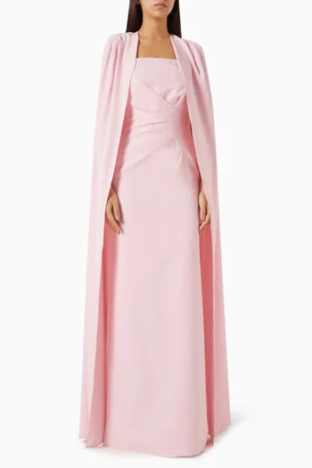 Cape Gown in Crepe