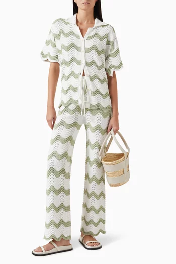 Jayden Wave Shirt in Crochet