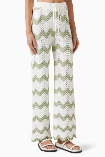 Jayden Wave Pants in Crochet