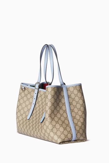 Large GG Emblem Tote Bag in Canvas