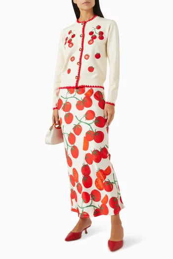 Dorris Tomato Skirt in Viscose