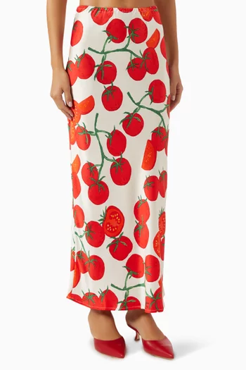 Dorris Tomato Skirt in Viscose