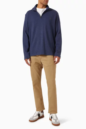 Pony Half-zip Sweatshirt in Cotton