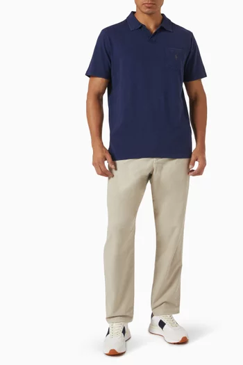 Polo Pony Polo Shirt in Cotton & Linen
