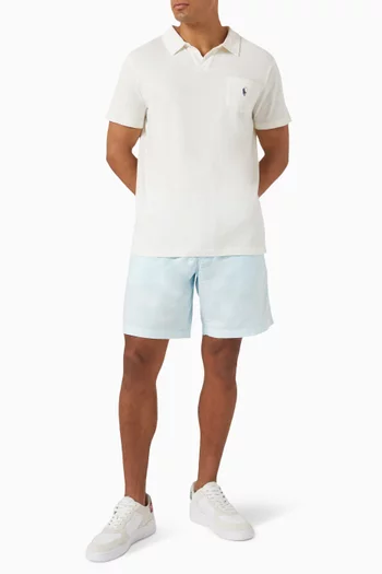 Polo Pony Polo Shirt in Cotton & Linen