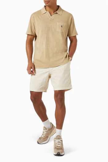 Polo Pony Polo Shirt in Cotton & Linen