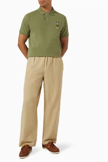 Logo Polo Shirt in Cotton