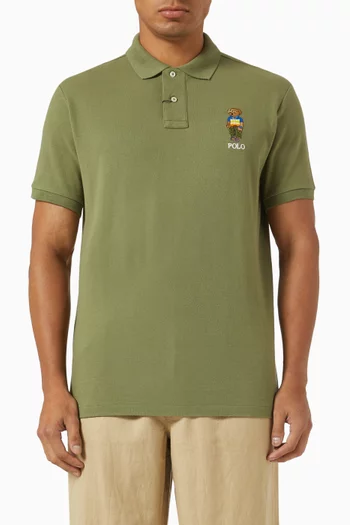 Logo Polo Shirt in Cotton