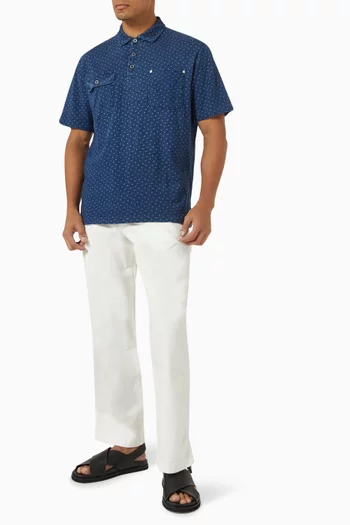 Logo Polo Shirt in Cotton