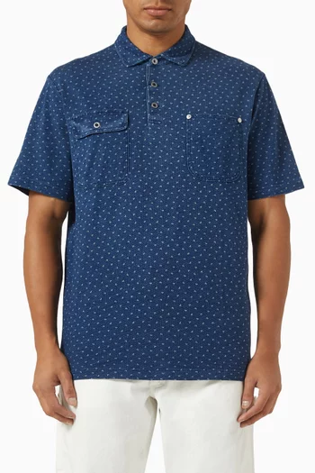 Logo Polo Shirt in Cotton