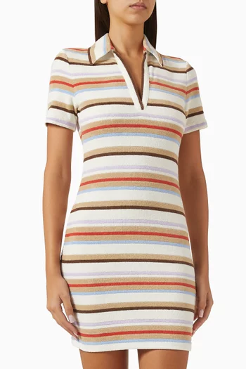 Bailey Striped Polo Mini Dress