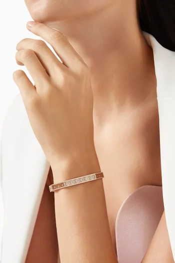 Oud Turath Diamond Bangle in 18kt Rose Gold