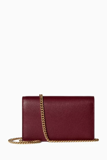GG Marmont Wallet on Chain in Leather