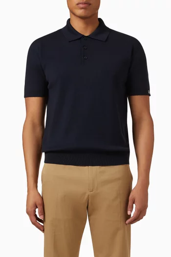 Polo Shirt in Silk-cotton Knit