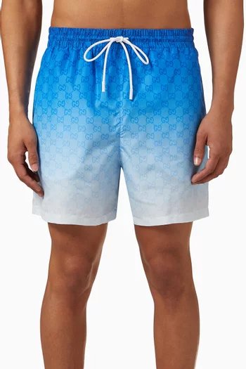 GG Logo Swim Shorts in Nylon