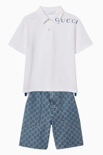 GG Shorts in Cotton Denim