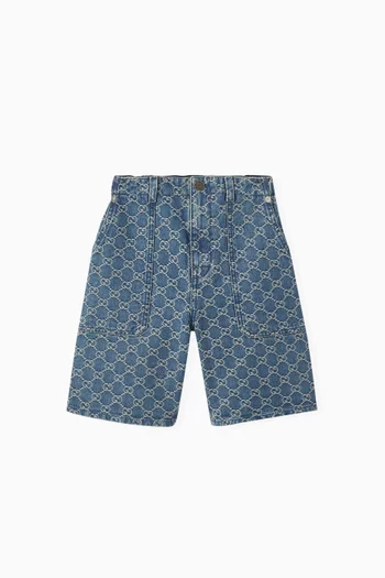 GG Shorts in Cotton Denim
