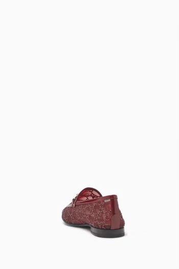 Horsebit Loafers in GG Crsytal Mesh