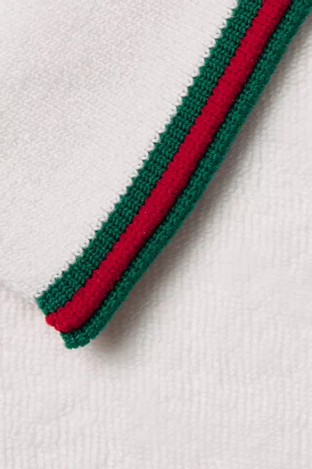 تي شيرت بولو بشريط ويب قطن