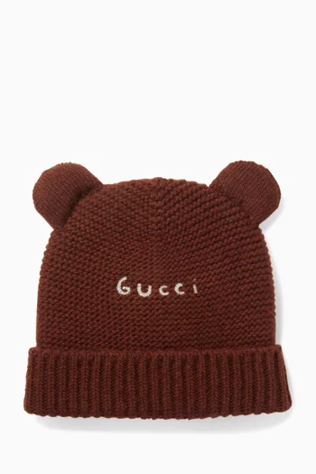 Bear Beanie in Wool