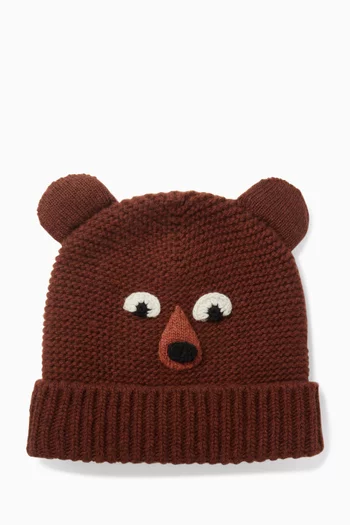 Bear Beanie in Wool