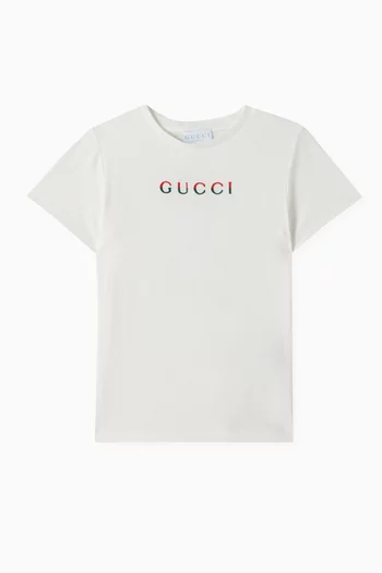 Logo T-shirt in Cotton Jersey