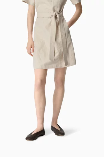 Rosa Ballet Flats in Woven Leather