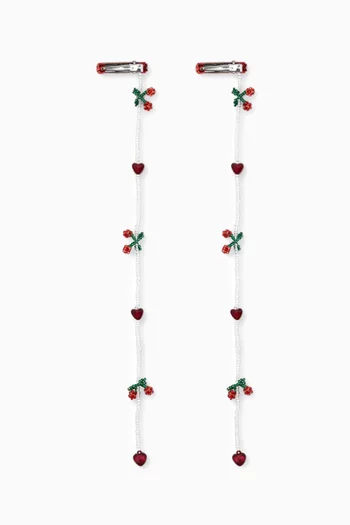 Pearly Tassel Hair Clips, Set of 2
