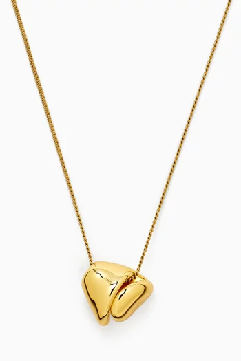 Rio Pendant Necklace in 14kt Gold-plated Brass
