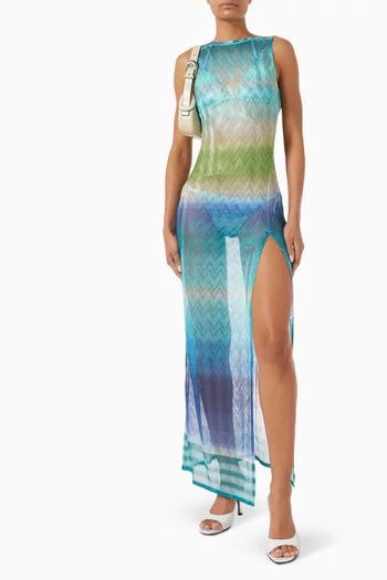 Sheer Knit Cover-up Dress