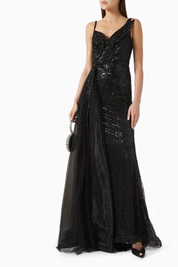Embellished Maxi Dress