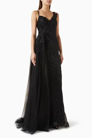 Embellished Maxi Dress