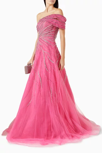Crystal-embellished Gown
