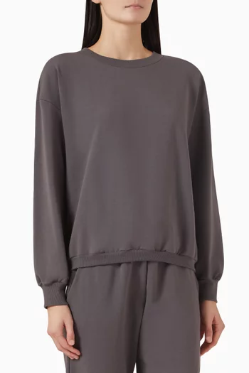 Natural Living Sweatshirt in Cotton-fleece