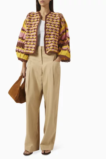 Mahalah Cropped Jacket in Knit